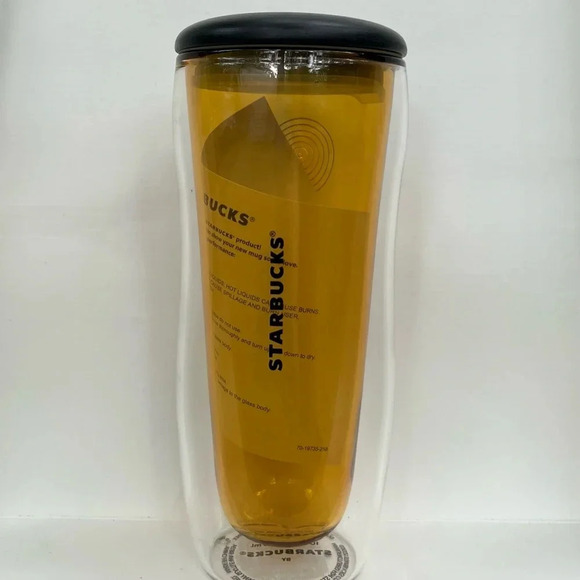 NEW Starbucks Hong Kong Year of the Tiger Double Walled Glass Tumbler + Lid - Picture 6 of 6
